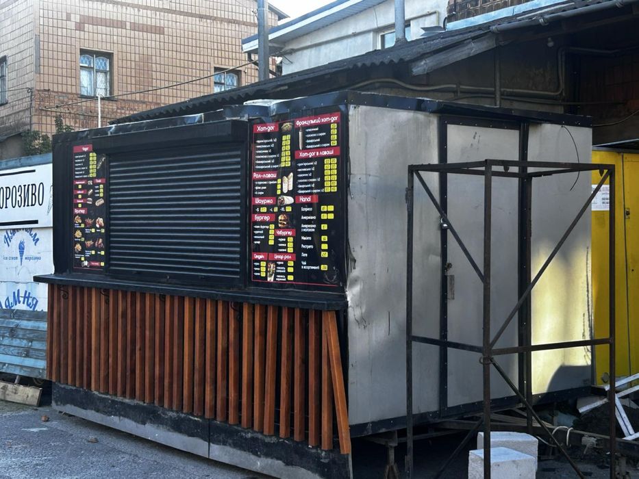 Кіоск / МАФ / павільйон фастфуд 2.5×4 м — під шаурму, каву, морозиво