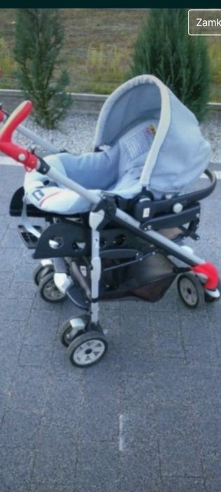 Wózek głęboki spacerówka fotelik 3 w 1 Chicco