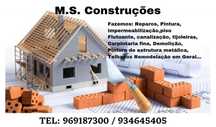 Construção civil:  Pintura de edifícios, e estruturas metálicas...