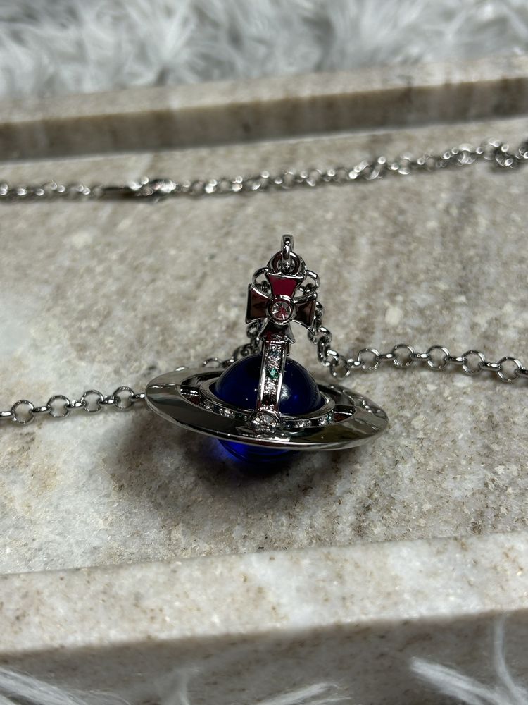 Vivienne Westwood Necklace Blue Orb кулон подвеска підвіска