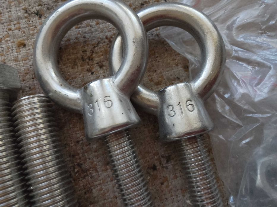 Śruby stal nierdzewna M16x140 i inne 316 nowe
