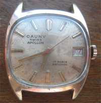 Relógio Vintage de Corda - Cauny Apollon -17 Rubis Incabloc-Swiss Made
