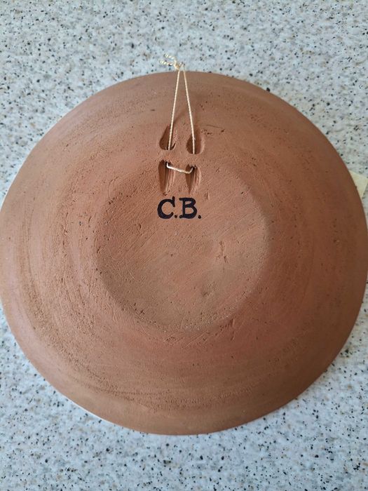 Гуцульська керамічна тарілка діаметром 23 см