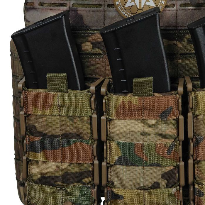 Плитоноска Warmor Gen.5 (Мультикам) + 3 жорстких підсумка під магазини