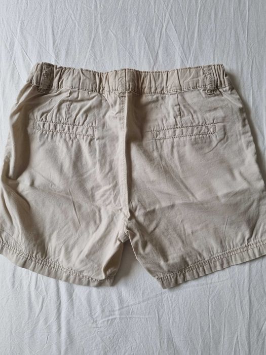 Szorty jasne beżowe letnie cienkie bawełna na 128cm 7-8 lat H&M