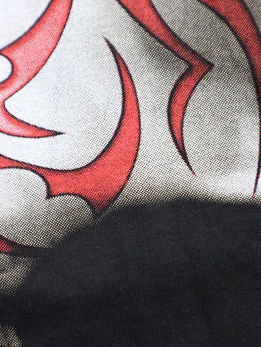 Vintage Retro Y2k black tshirt skull czarna koszulka z krótkim rękawem