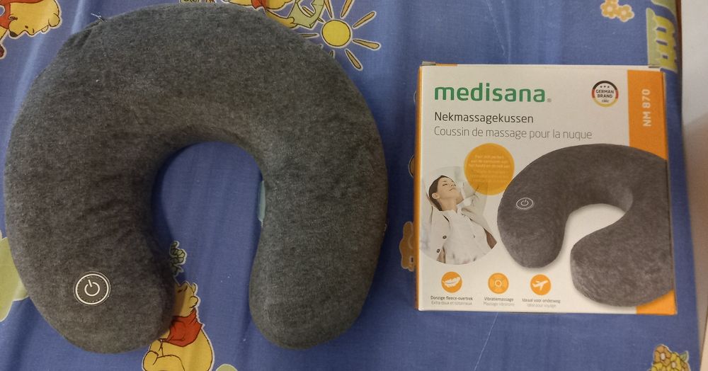 Almofada pescoço vibratória nunca usada