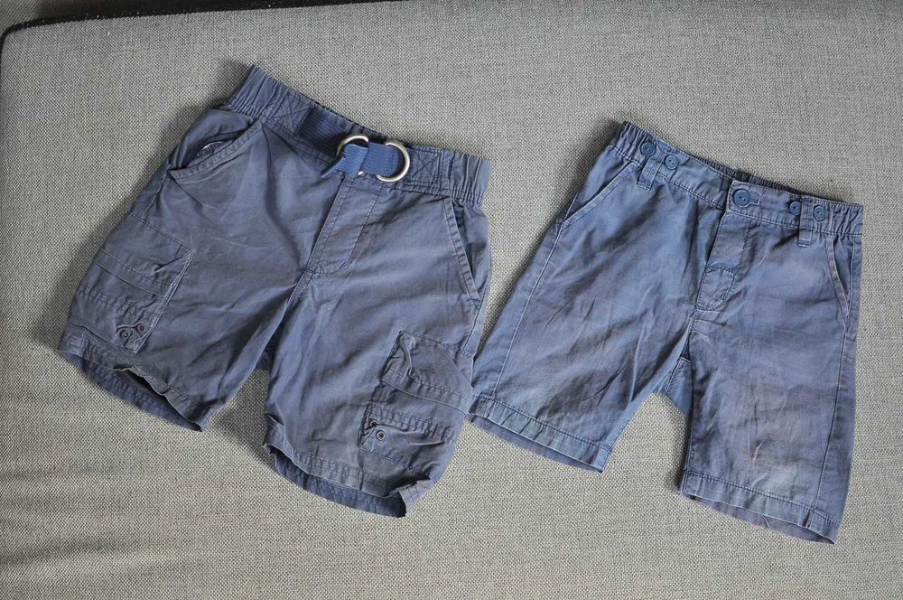 2x - Krótkie spodenki dla chłopca - Rozmiar 74 - H&M - CENA ZA 2szt.