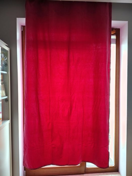 IKEA zasłony 2 szt. 235x135 cm kolor ciemny róż