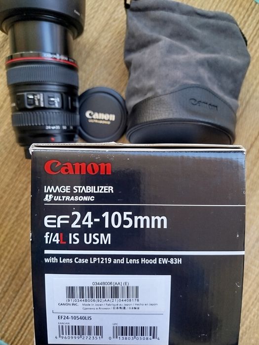 Canon EF 24-105mm f4L IS USM como nova