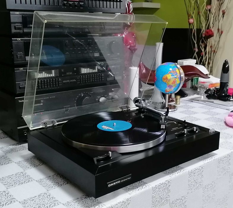 Gira Discos ONKIO CP-100A, Totalmente Automático, Com Agulha Nova