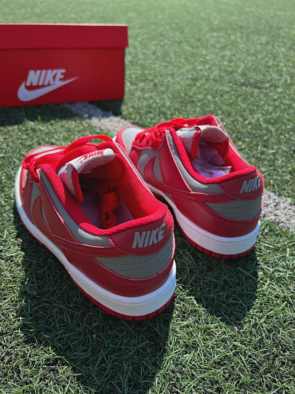 Кроссовки Nike SB Dunk Low Retro Medium Grey Red v2