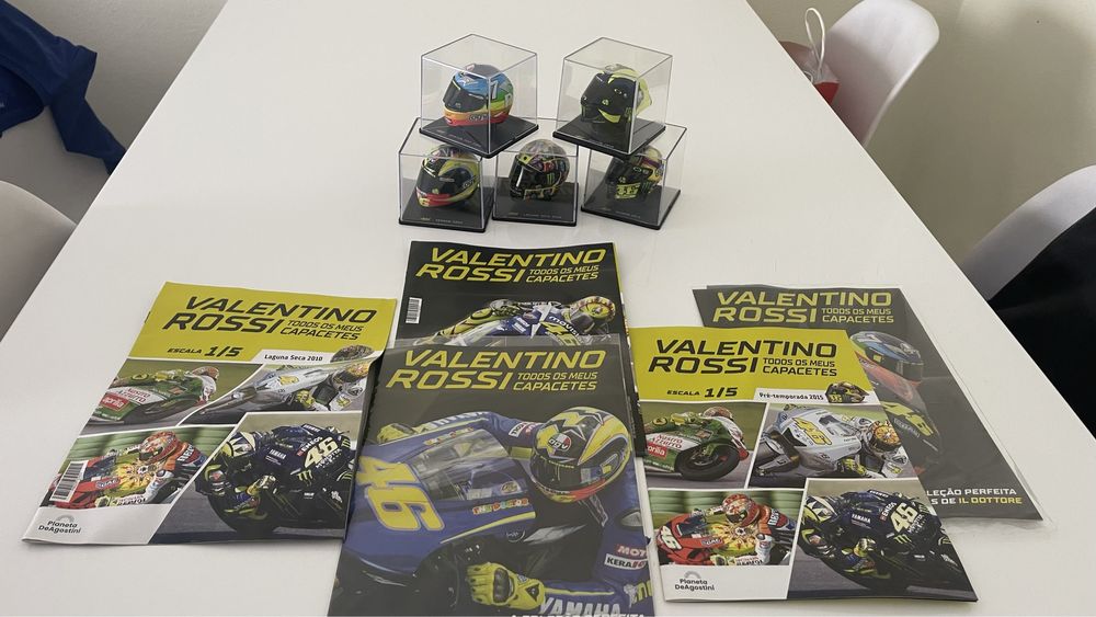 5 Capacetes Valentino Rossi