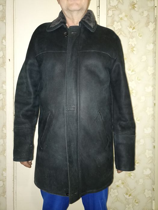 Натуральна чоловіча дублянка дубльонка