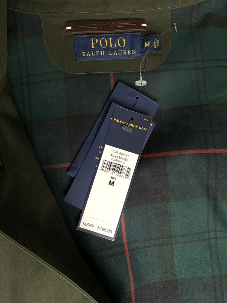 Płaszcz przeciwdeszczowy meski , Kurtka Ralph Lauren Polo, nowy USA