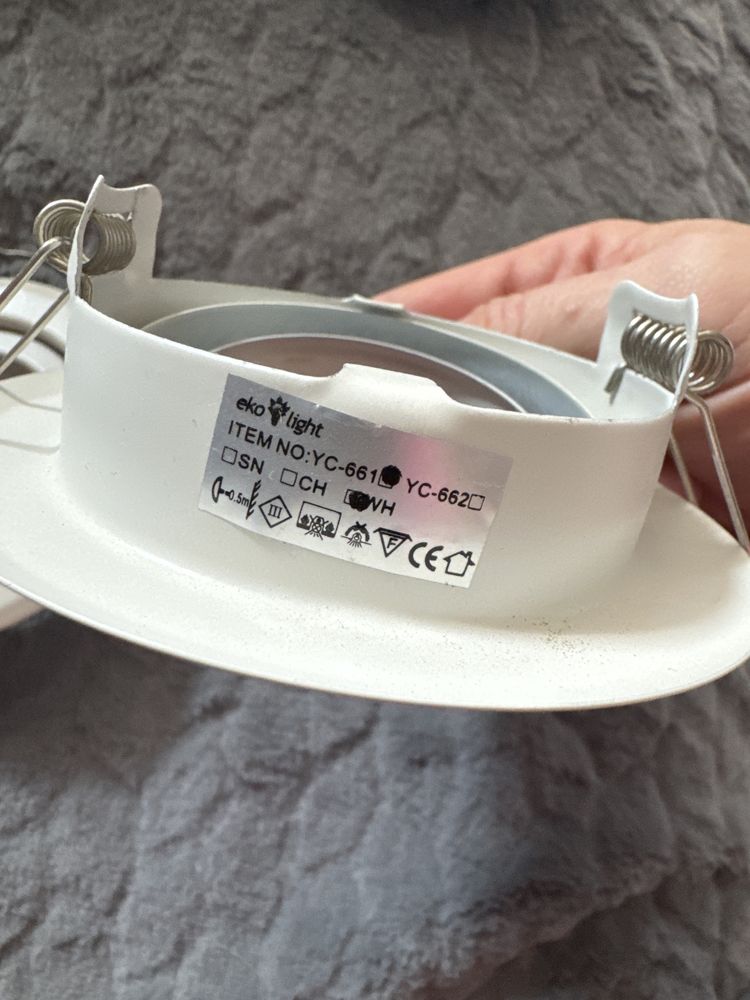 Oprawa halogenowa kolor cream 10 cm regulowana