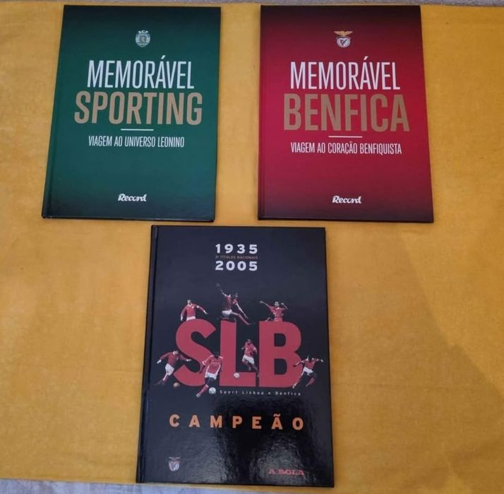 Livros Mermorável do Sporting e Benfica Livros