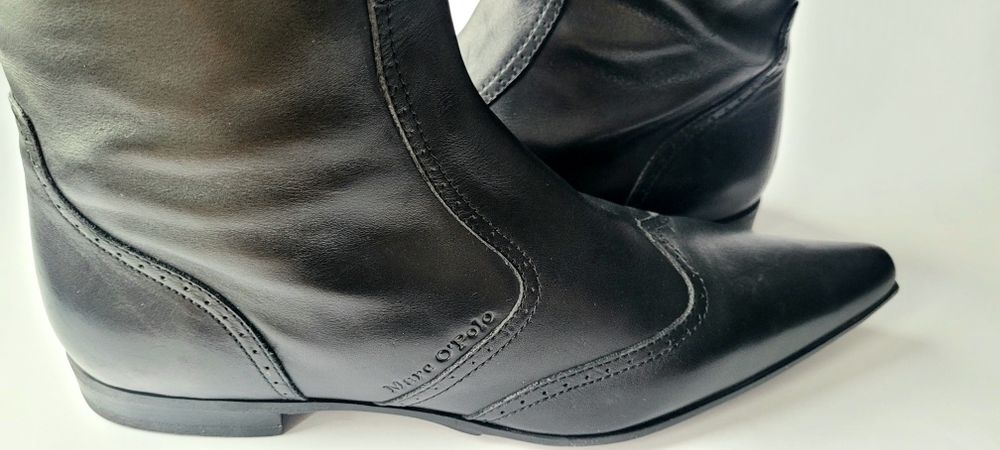 Marc O'Polo skórzane nowe oficerki rozm.40