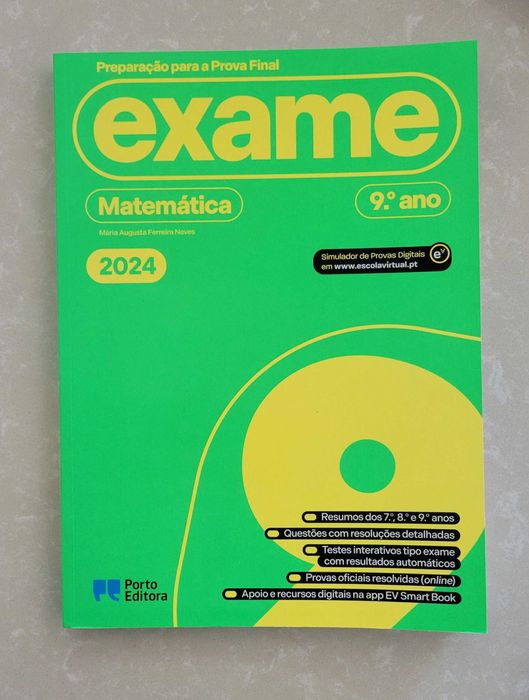Livro preparação prova exame de Matemática 9º ano