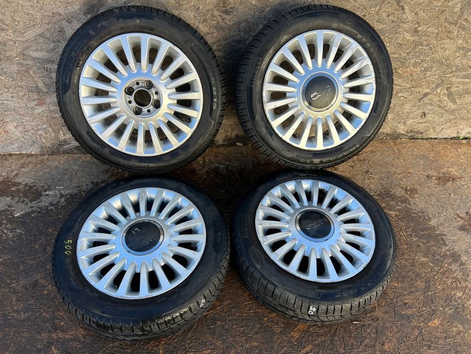 FIAT 500 15&#039;&#039; 5x15 ET35 4x98 51845435 PIRELLI 185/55R15 LATO