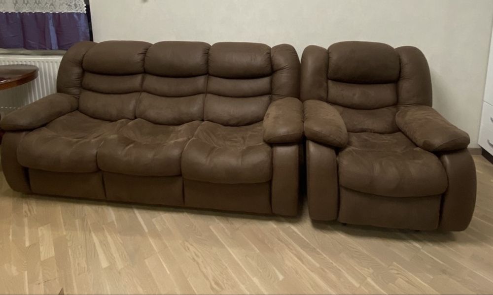 Диван  і крісло реклайнер
