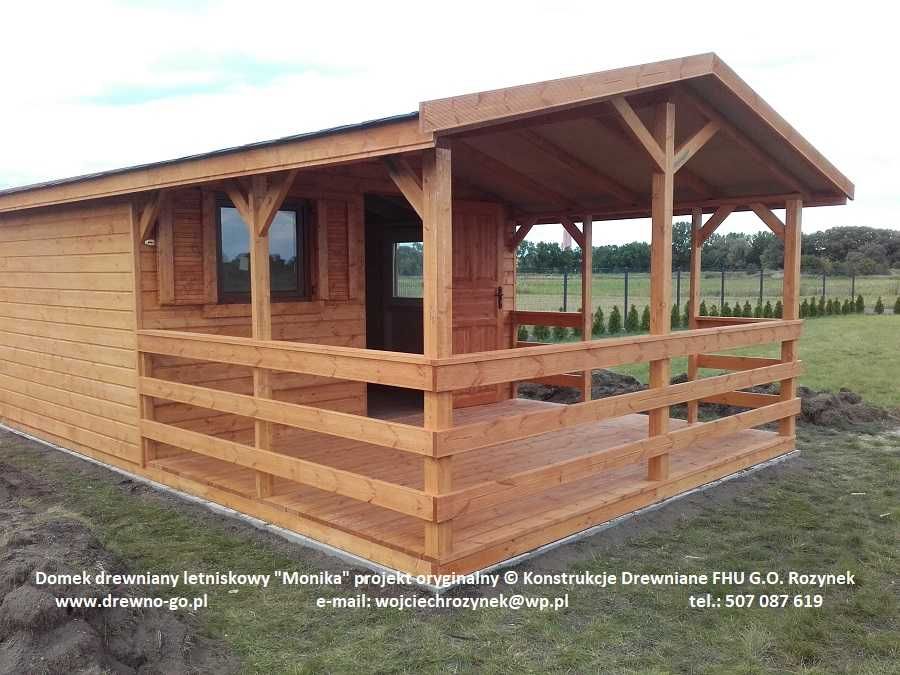 domek drewniany letniskowy Marian28m2 MONTAŻ, DOJAZD GRATIS NA TEN ROK