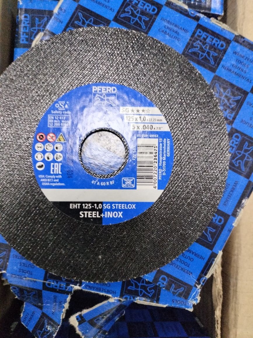 Круг,диск отрезной Pferd SG-ELASTIC 125*1*22 нержавеющая сталь