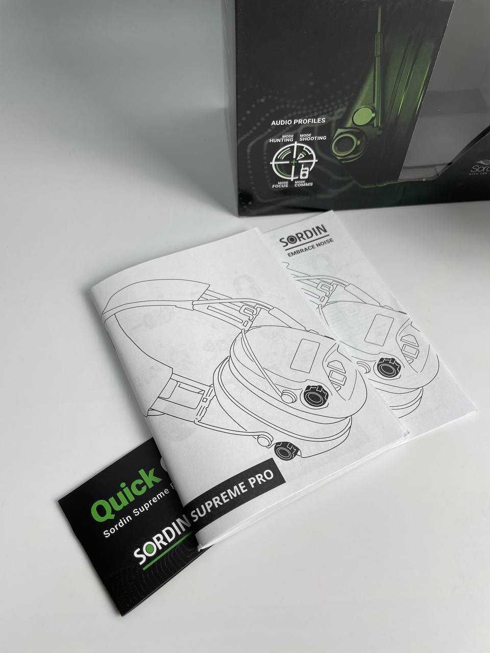Активні навушники Sordin "Supreme Pro-X Slim", Green, арт: 42028