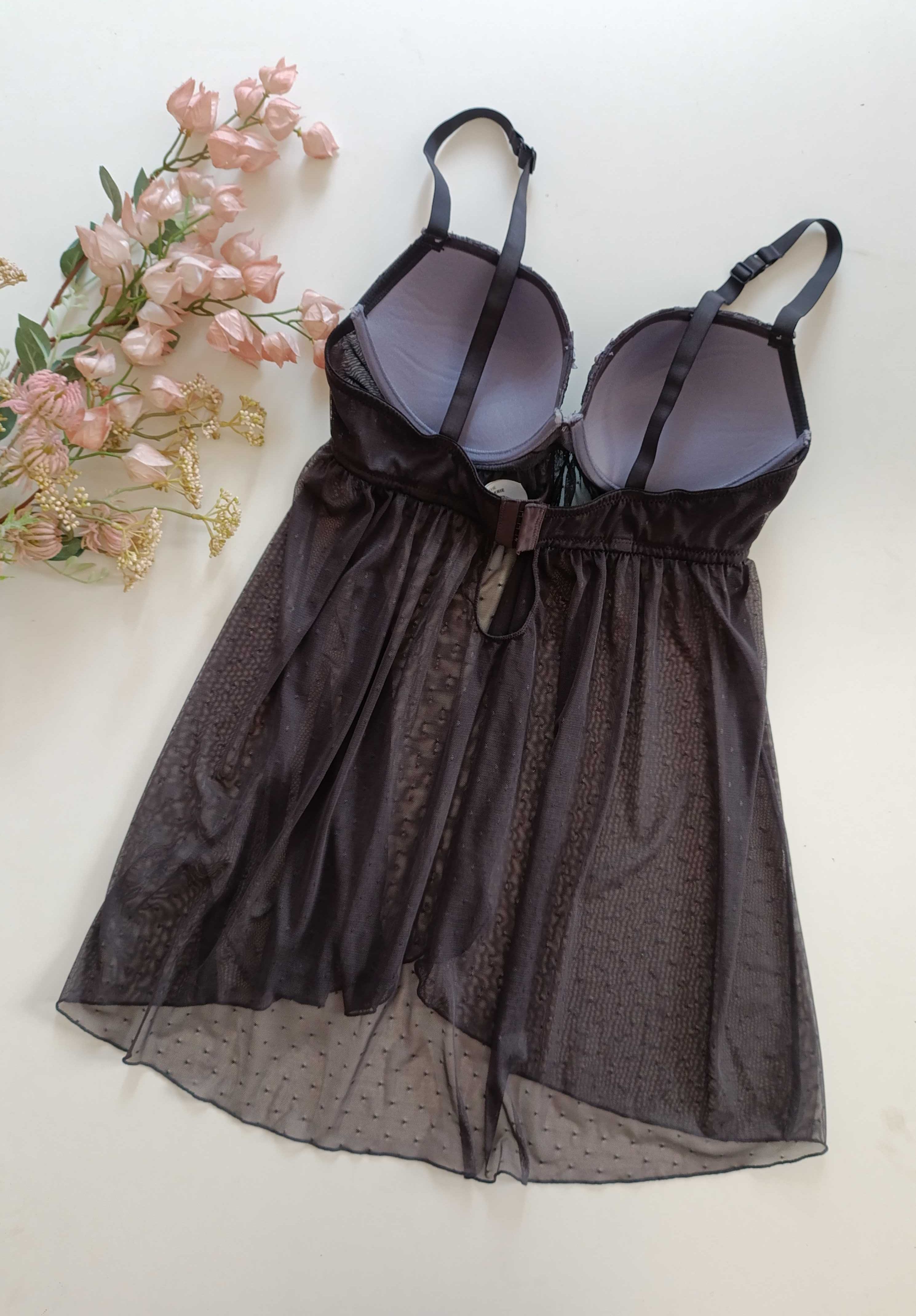Szara, sexy koszulka nocna 85B C&A