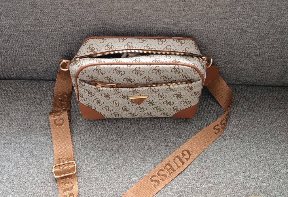 Torebka Guess beżowo brązowa nowa