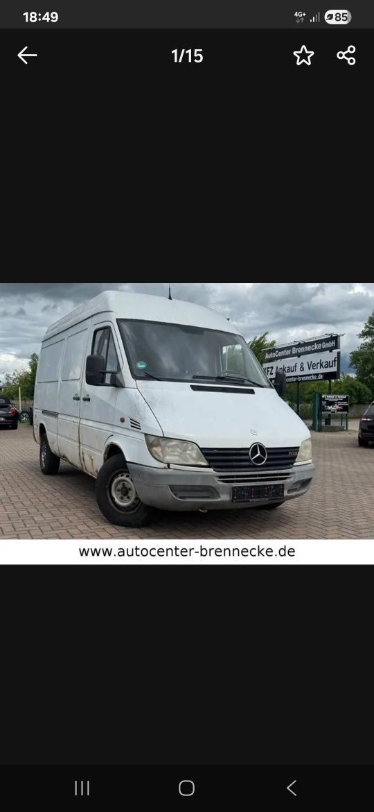 Mercedes sprinter 2.7 cdi 316 , 903 most z blokadą 41:11 cały na częśc