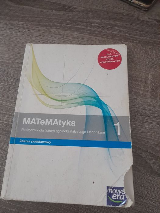 Podręcznik matematyka klasa 1 liceum i technikum