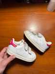 Adidas Stan Smith оригінальні дитячі білі кросівки липучках кеди 20 р