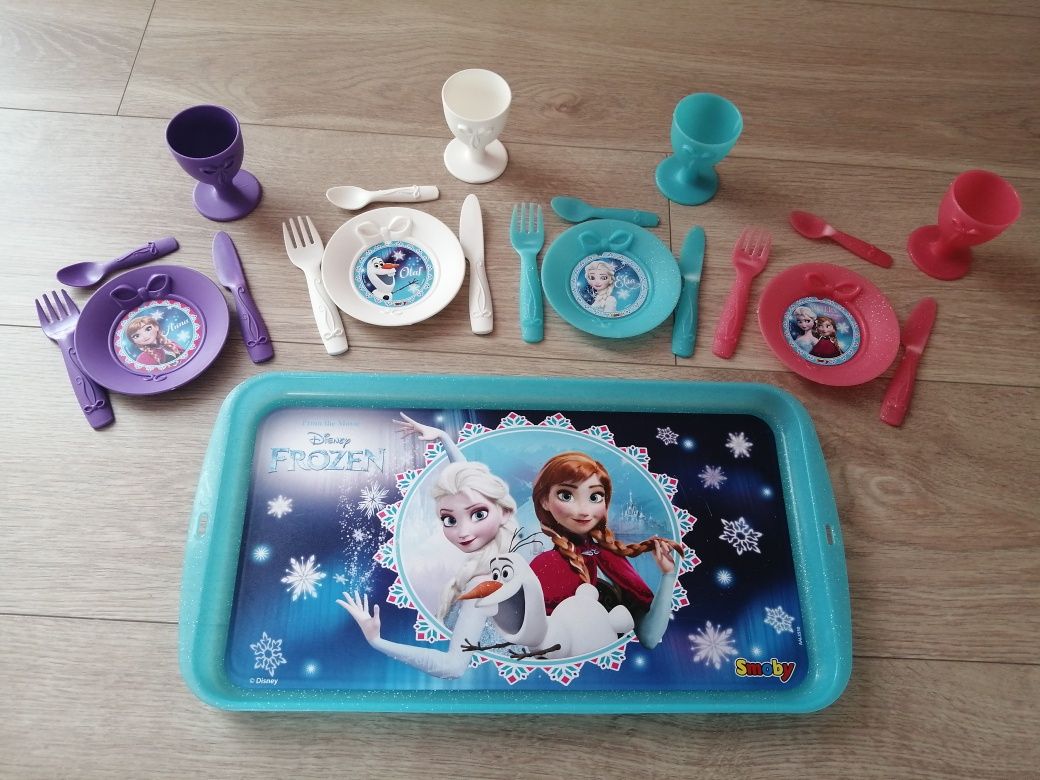 Zestaw naczyń dla dzieci zastawa frozen 21 szt.
