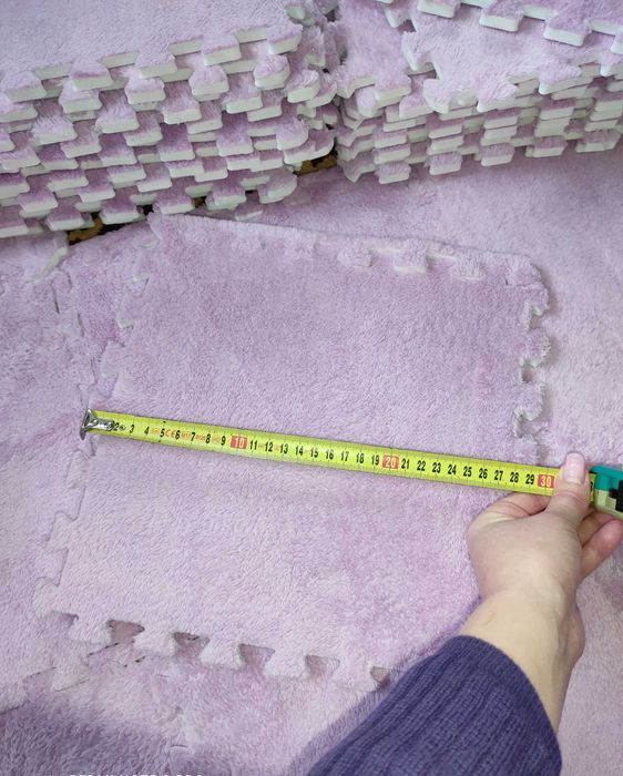 Килим-пазл бузковий світло-фіолетовий колір (40шт.)