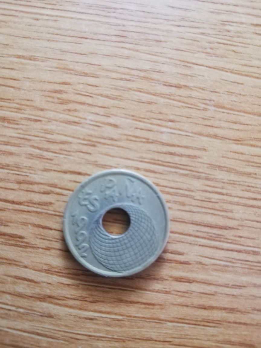 Moeda 25 pesetas espanholas 1992