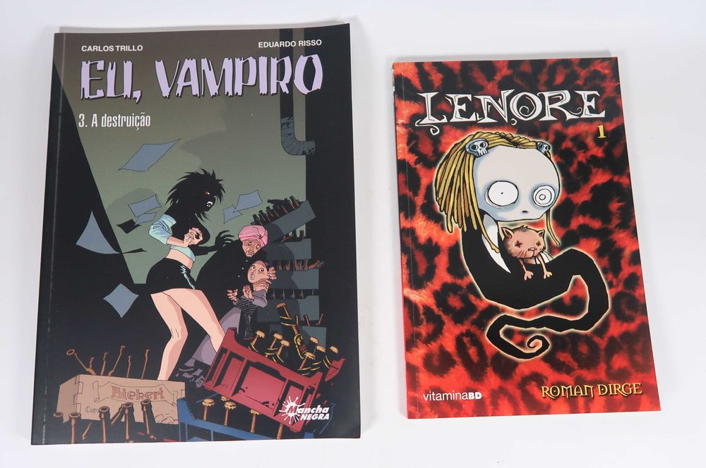 Lote com 5 livros de banda desenhada