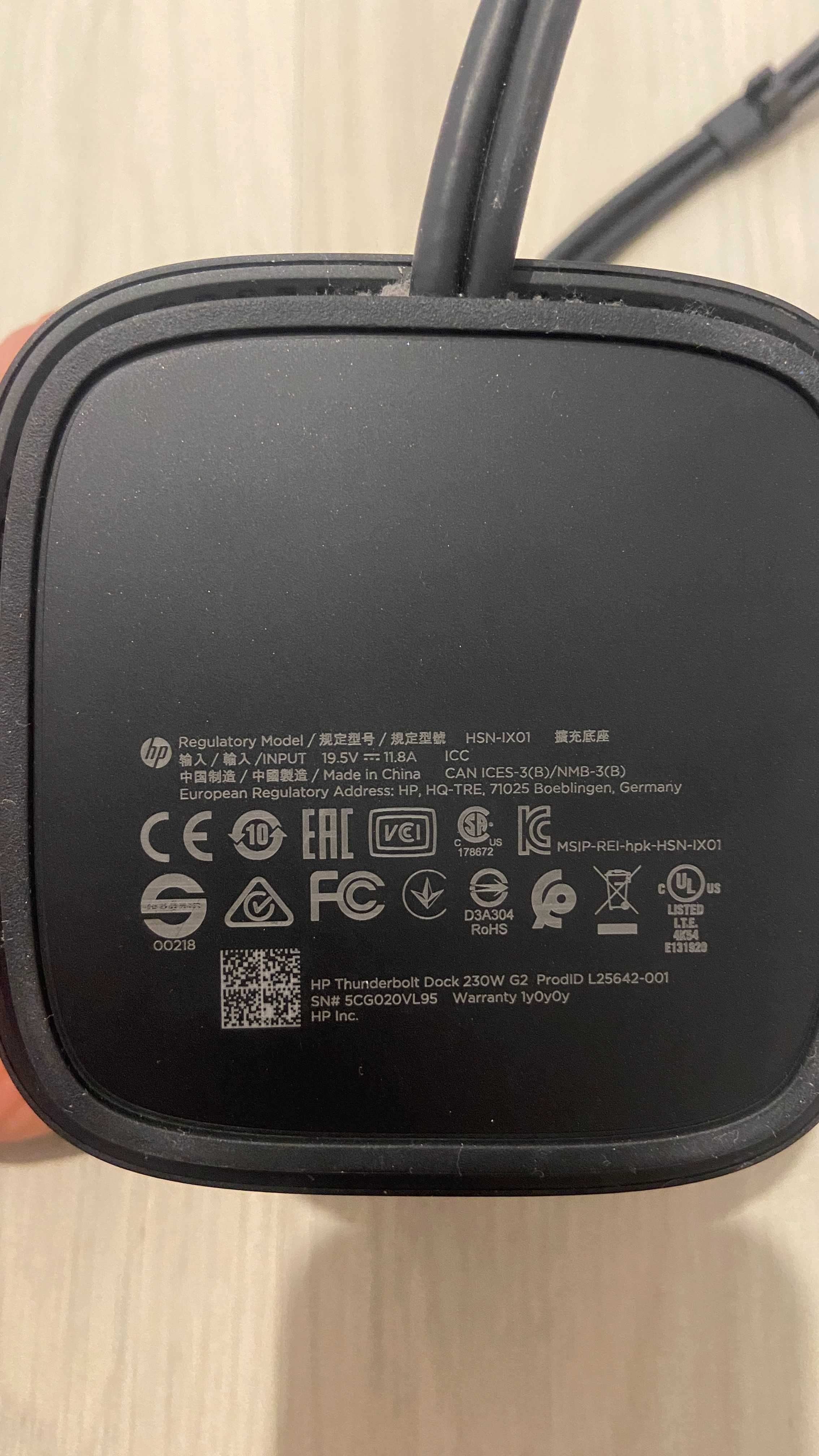 Stacja dokująca HP Thunderbolt Dock 230W G2 HSN-IX01