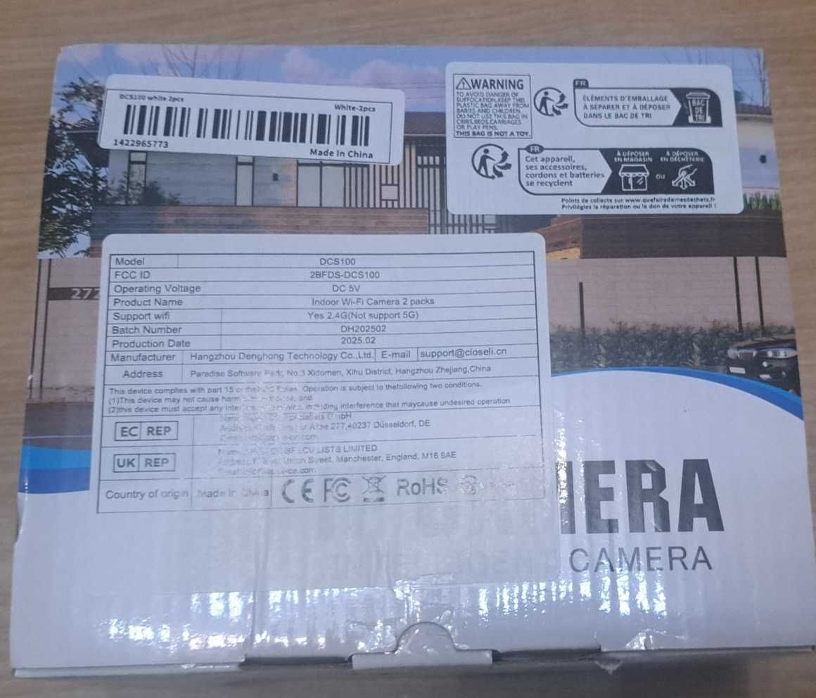 2 szt. kamery wewnętrznej DCS100 Wifi