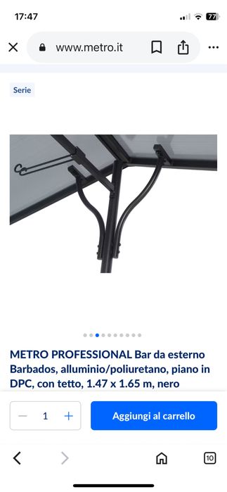 Balcão/bar Metro Barbados