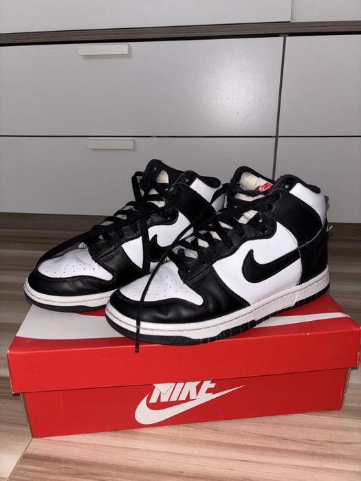 Biało-Czarne Buty Nike Dunk High Panda 38
