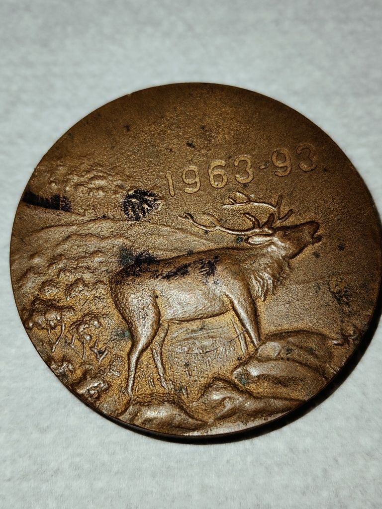 Medal 30 lat koła łowieckiego leśnik w kolonowskiem.