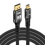 Mini DisplayPort para DisplayPort DP 2.1 (Bi-Directional) 3 metros