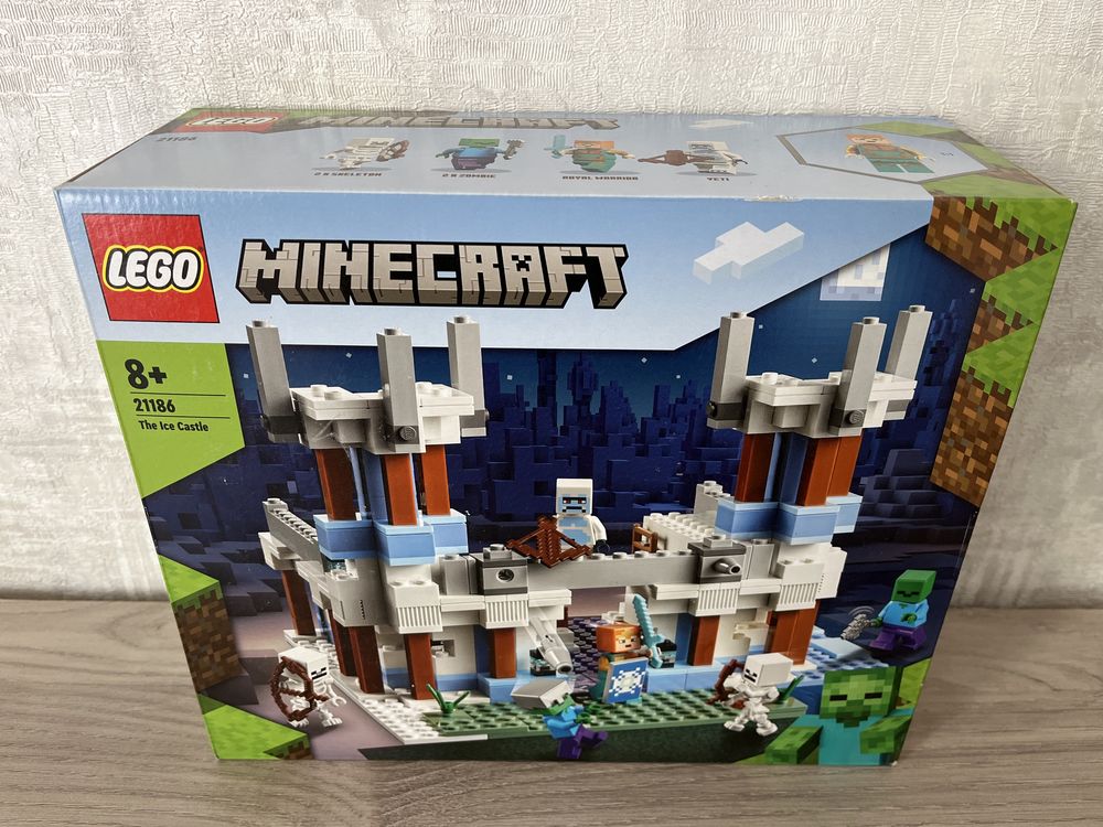 Конструктор Lego Лего Minecraft 21186 Ледяной замок Льодовий замок