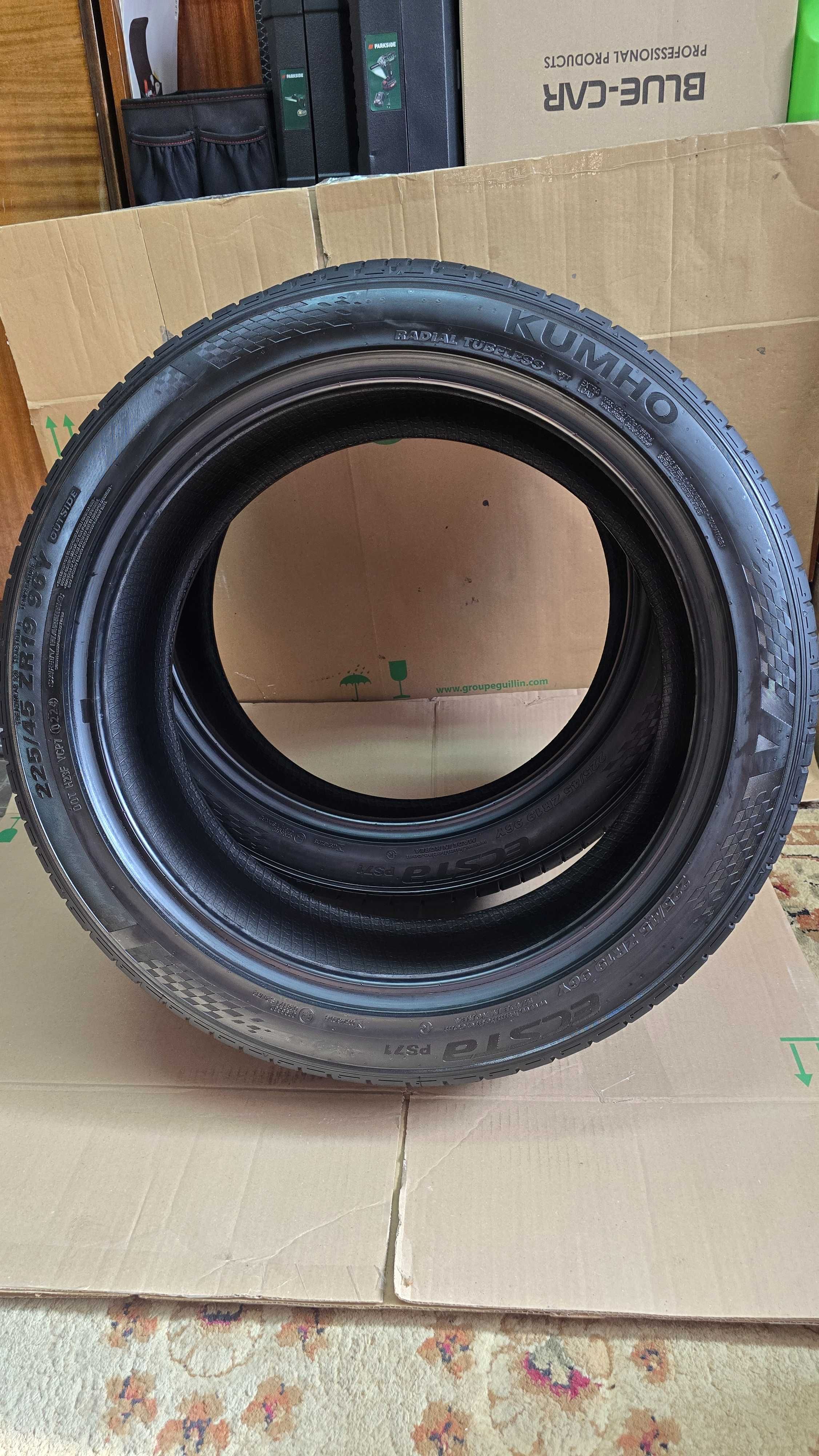 2 x opony Kumho Ecsta PS71 225/45 R19 -NOWE OKAZJA!