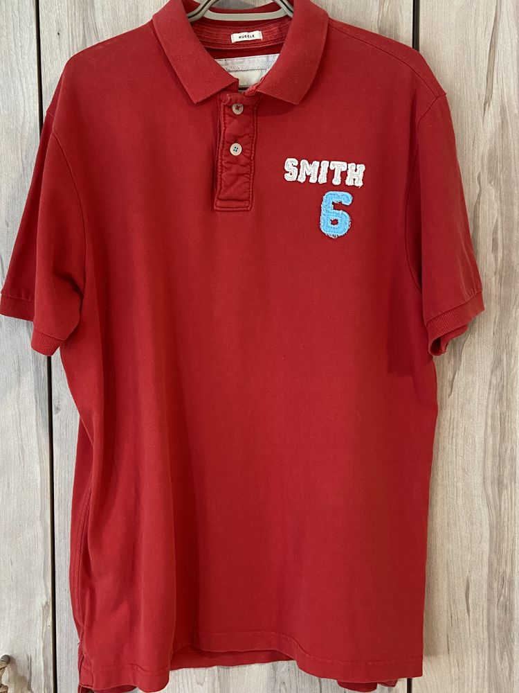 Artificial & Smith XXL czerwona męska koszulka polo t-shirt
