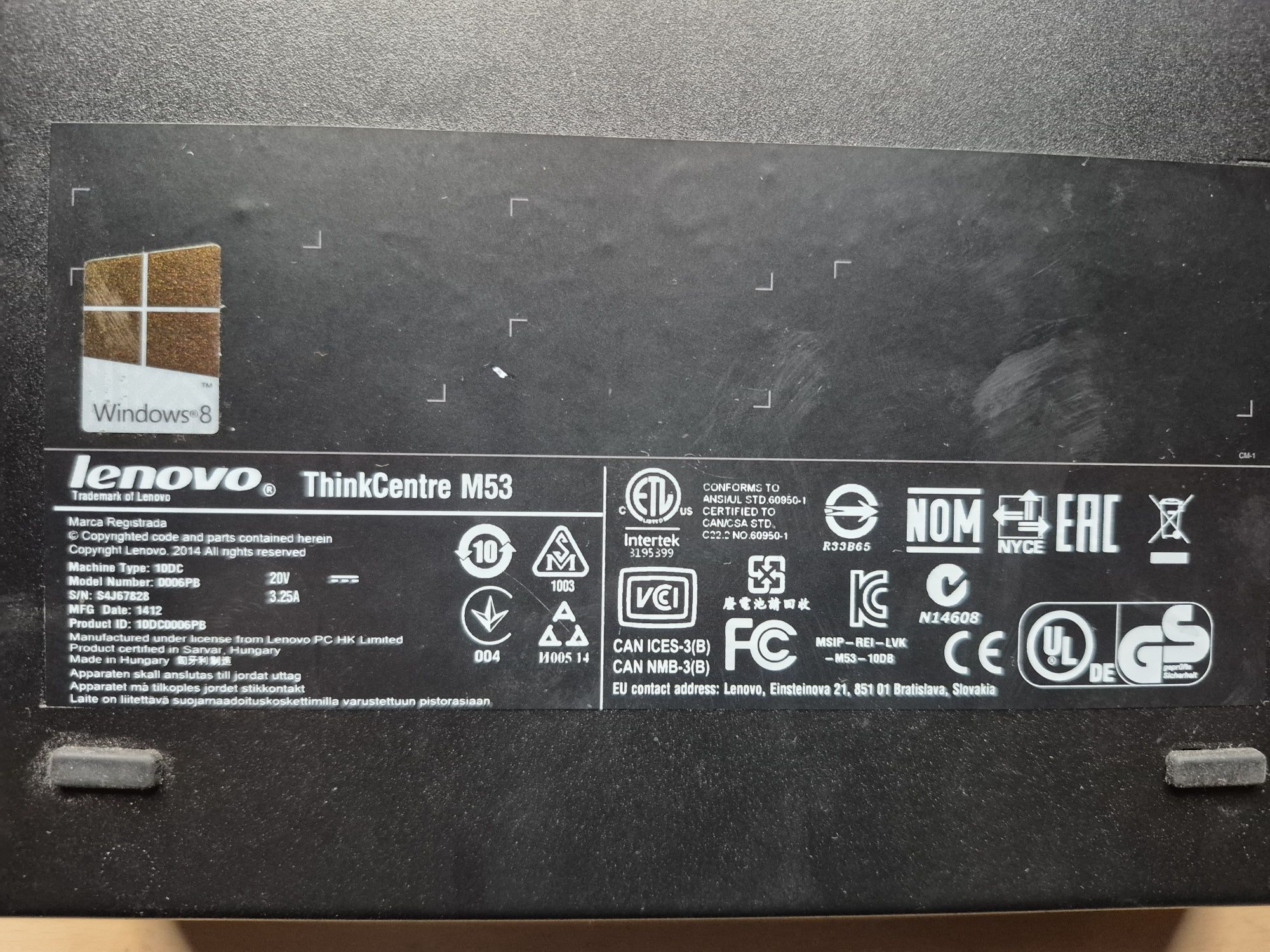Mini komputer Lenovo ThinkCentre M53 4 rdzenie w super stanie