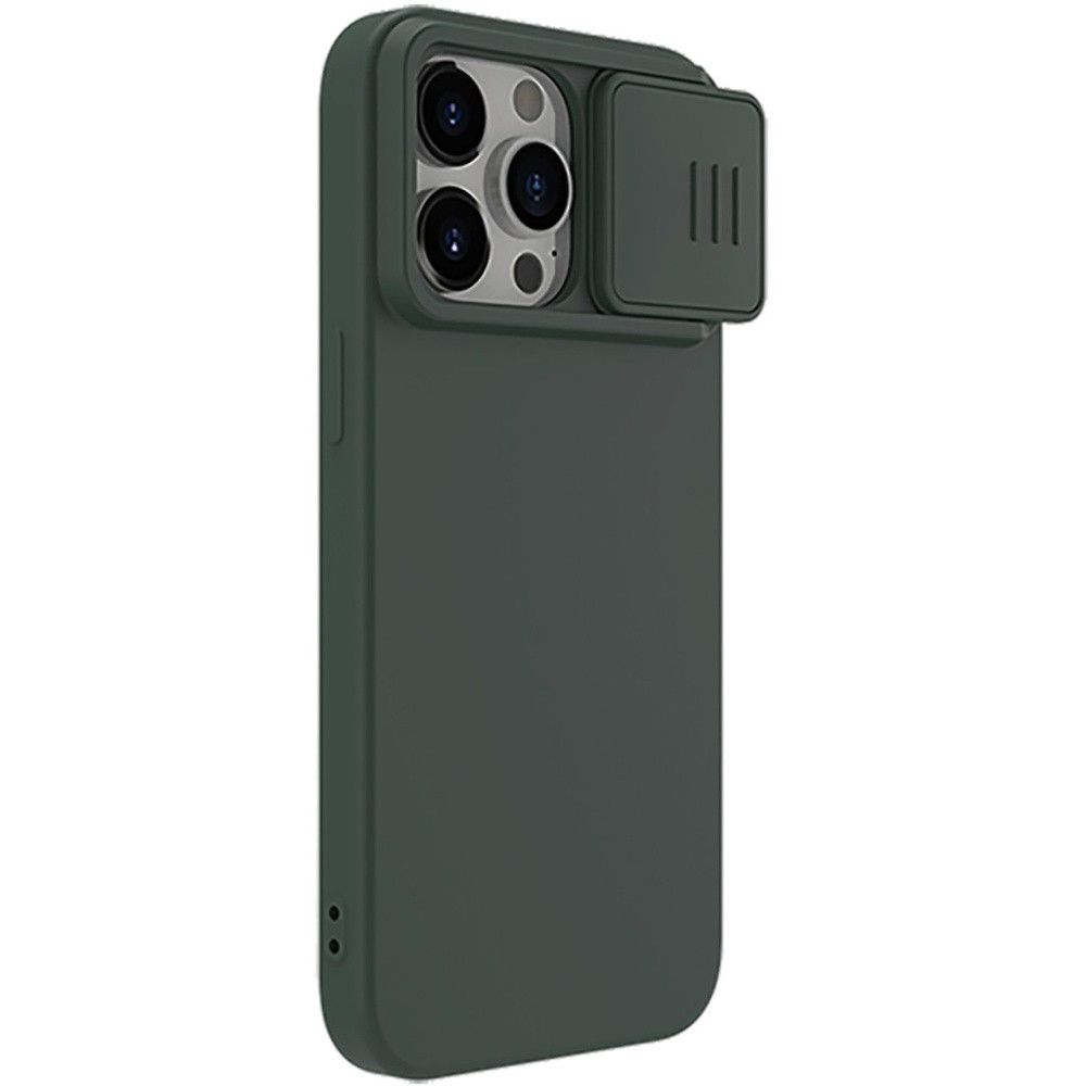 Etui Nillkin do iPhone 15 Pro Max CamShield Silky Silicone Case Green