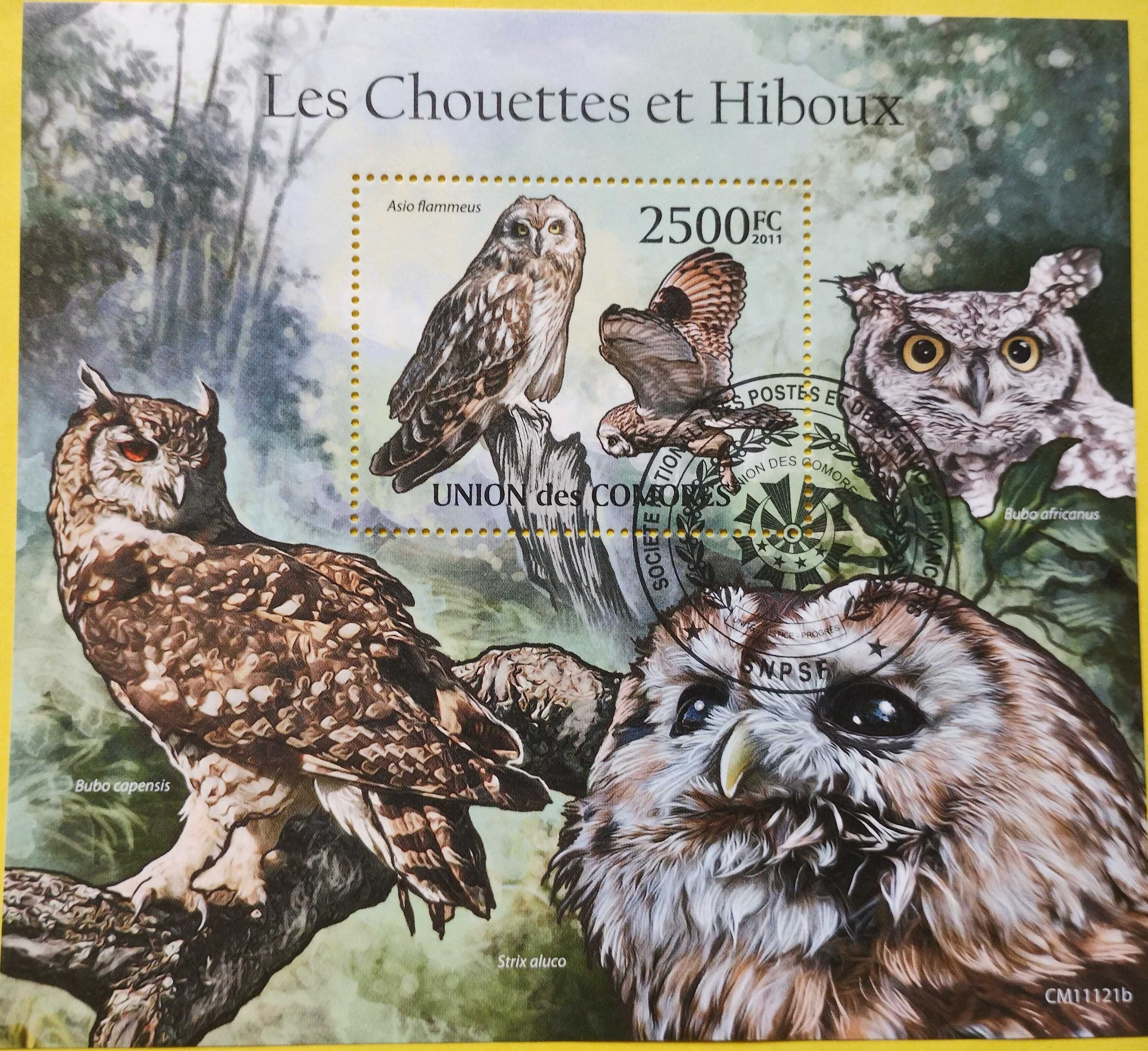 Znaczki pocztowe tematyczne sowy