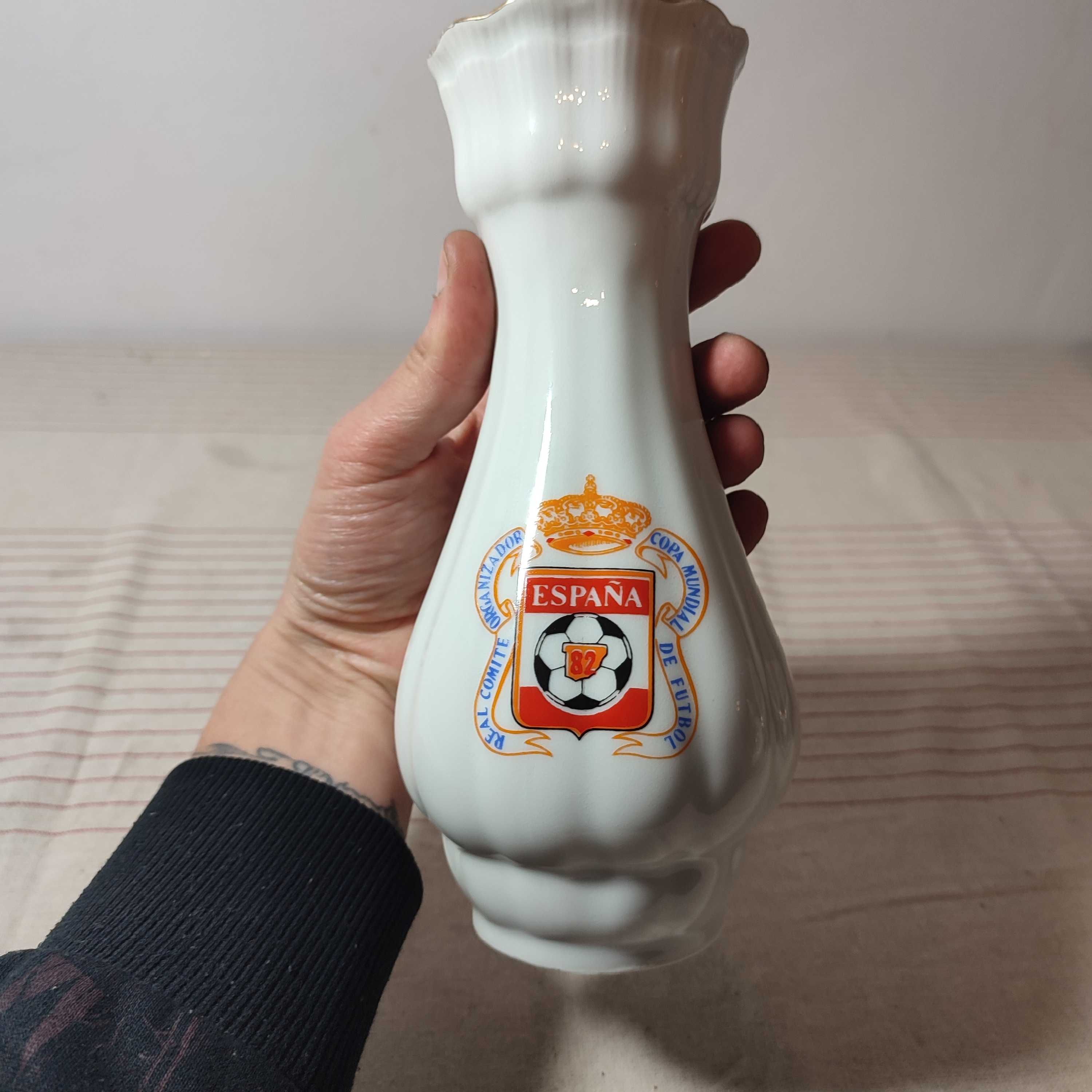 Wazon porcelana Wałbrzych Piłka nożna Hiszpania 1982 r
